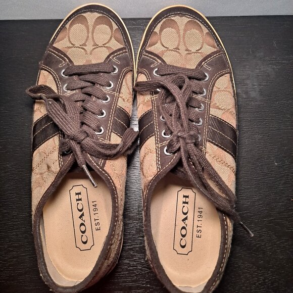 COACHBrad shoes in brown with signature C Mens 10m